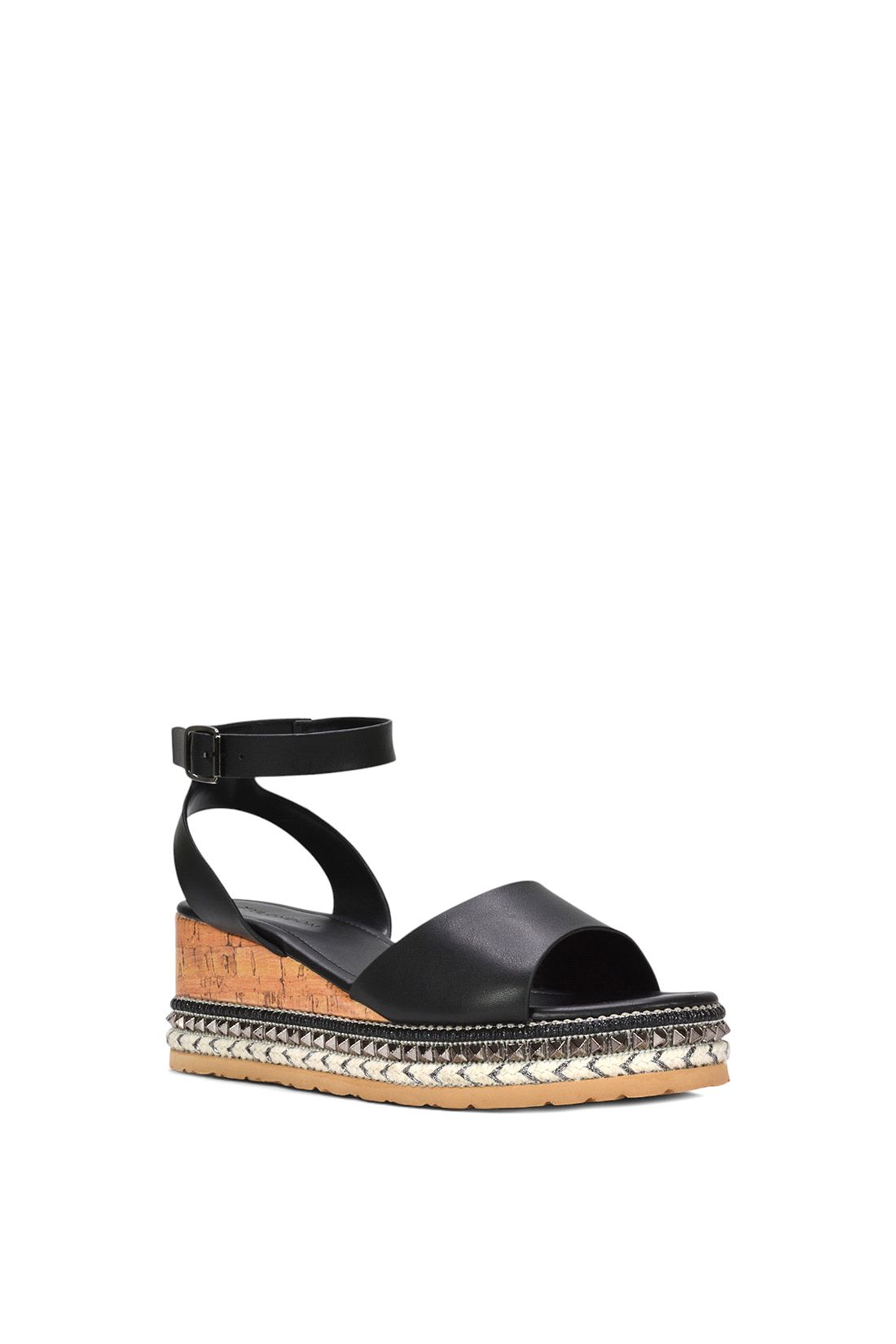 XY London Valette' Platform Chunky Wedge Heel Flatform Sandals With Ankle Strap