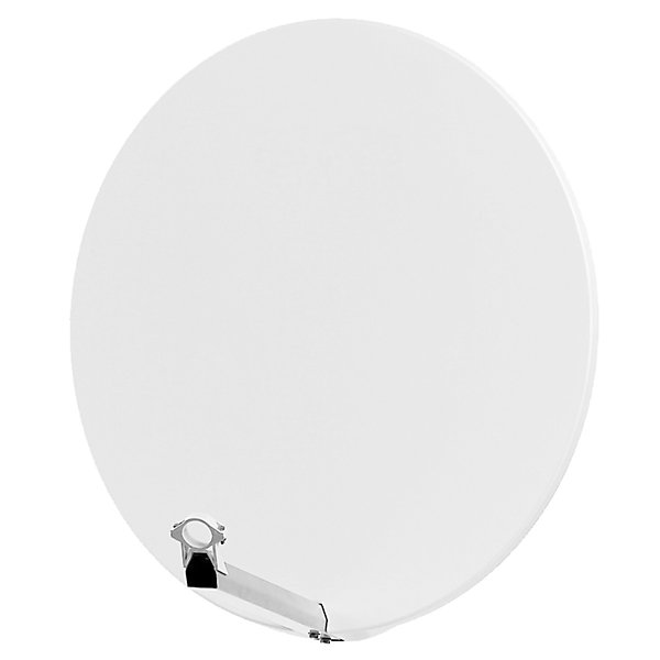 PackParabole Satellite Fibre Composite Blanche 85cm   LNB Single   Décodeur Satellite ASTRA HD   Carte HDSAT
