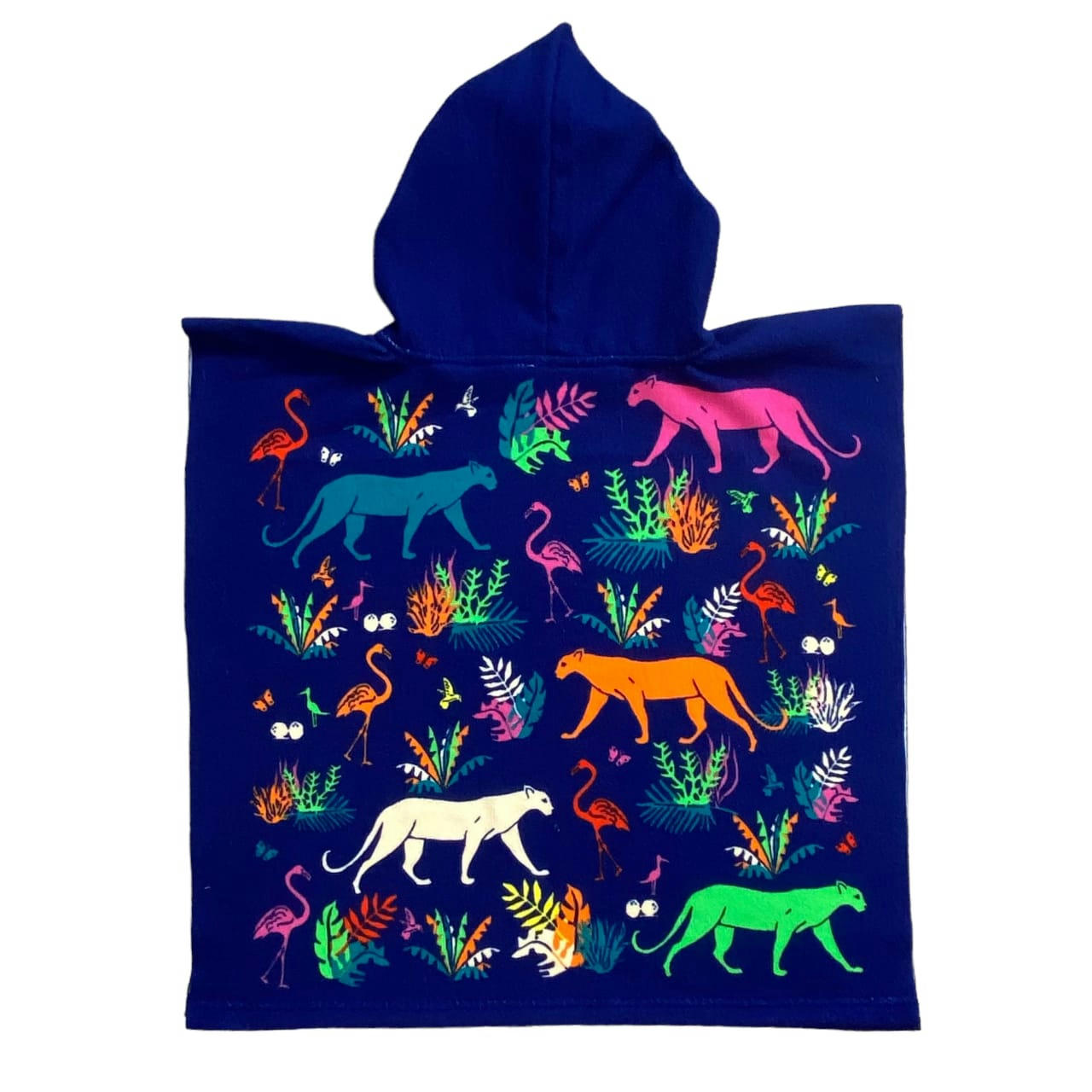 PONCHOS  PLAGE ENFANTS - Poncho microfibre enfant Junga 60x120  bleu marine