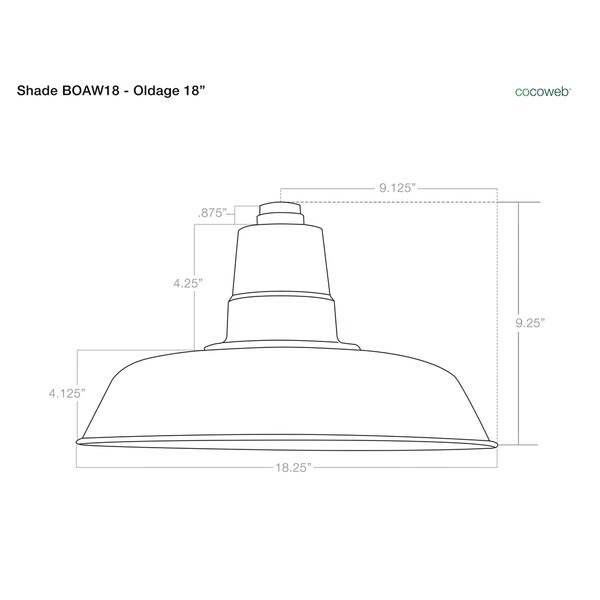 18" Oldage LED Barn Light with Metropolitan Arm in Matte Black