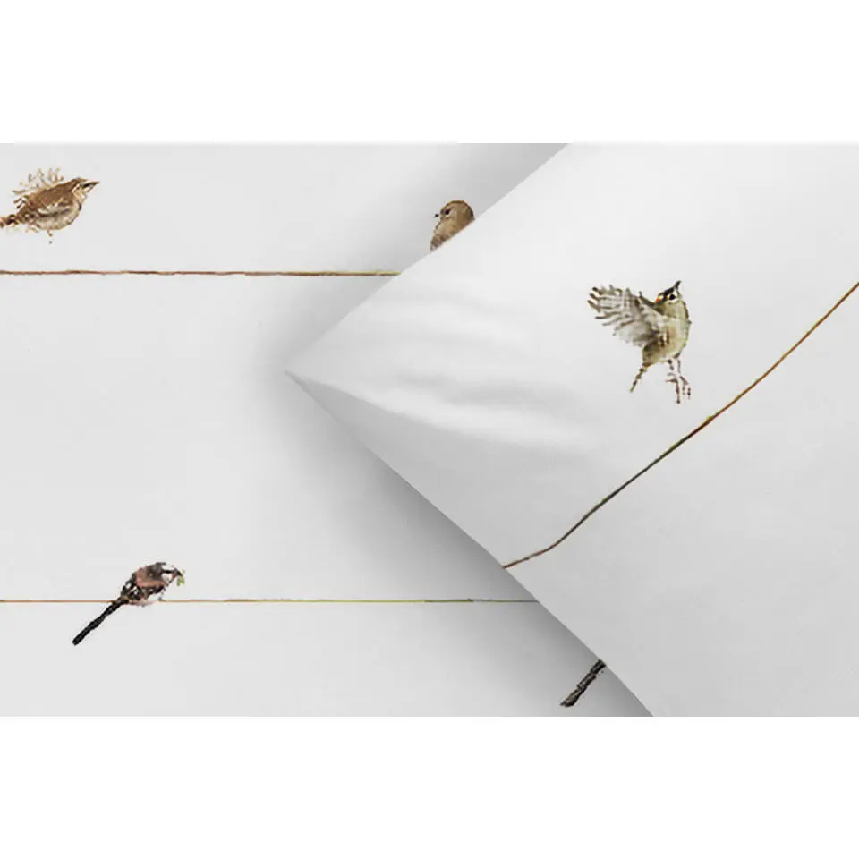 Dekbedovertrek Gathering - wit - 140x200/220 cm