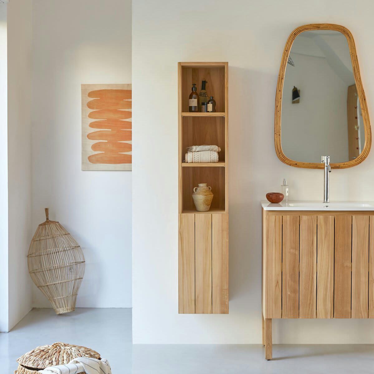 JILL - Colonne en teck massif