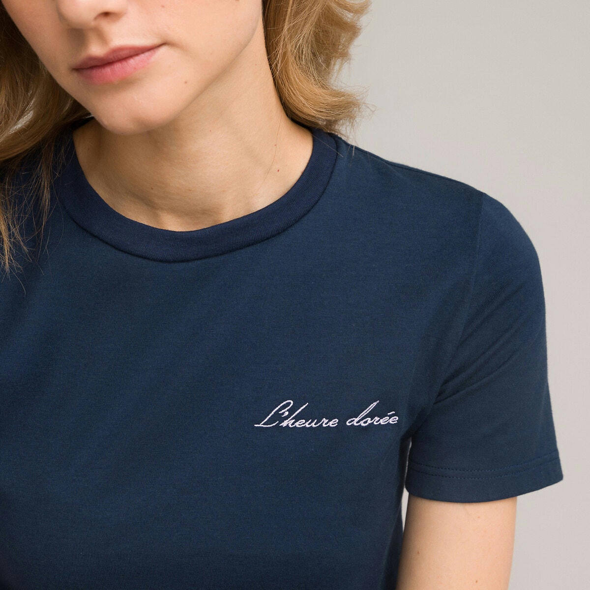 T-shirt col rond en coton fabriqué en France
