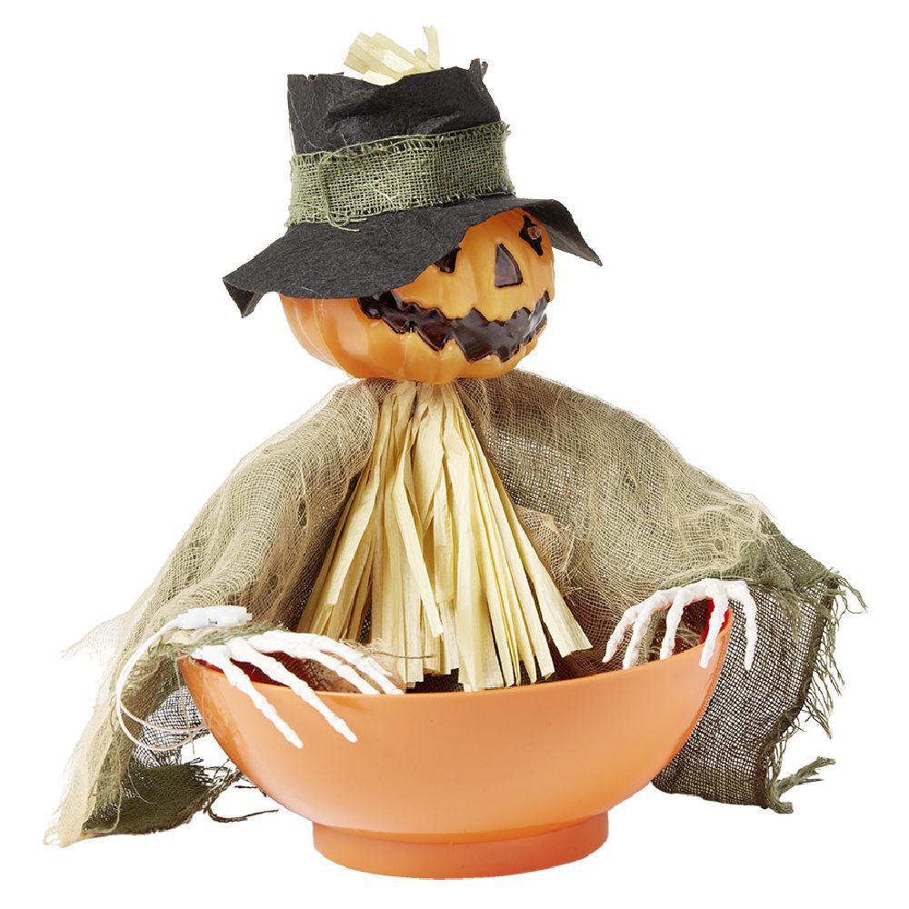 Bol à bonbons animé citrouille Halloween