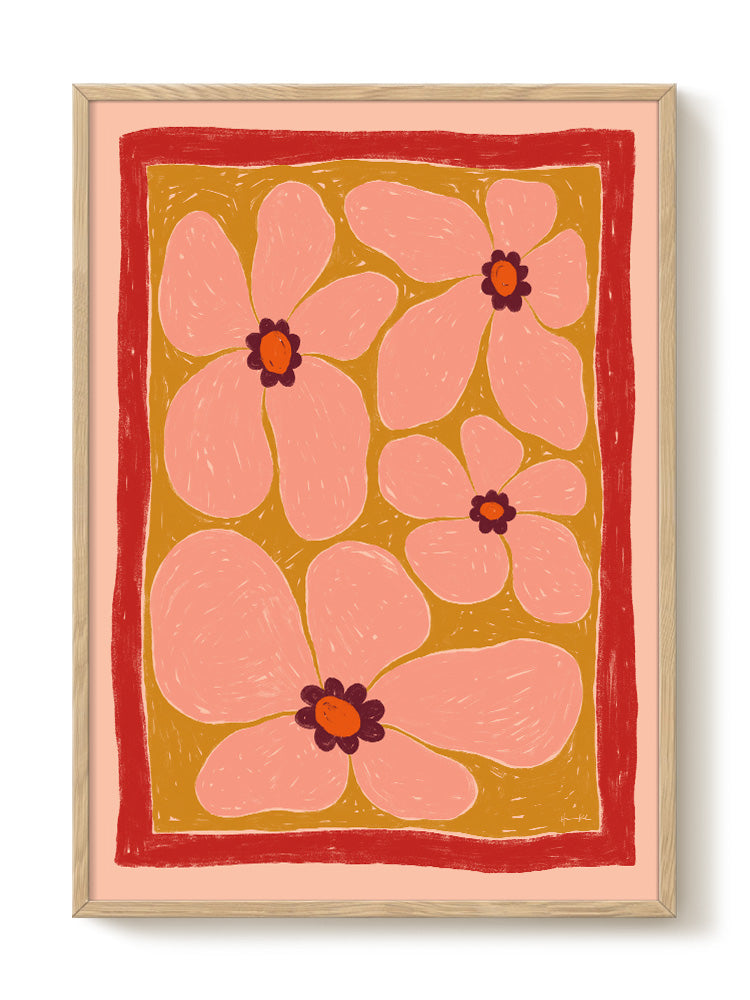 Hanna KL - Stardust Peach - PSTR studio Kunst Poster