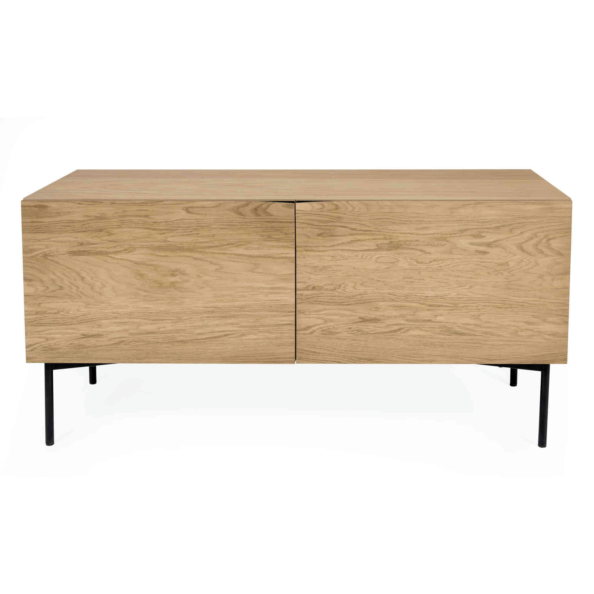 - Commode 2 portes avec pieds en métal naturel