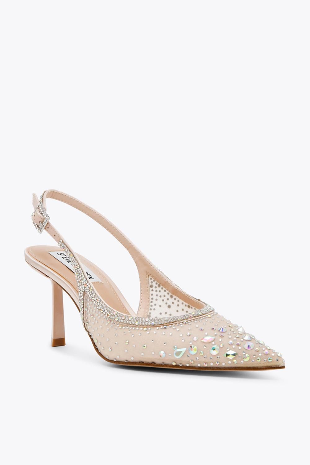 STEVE MADDEN Vero Heel Cream' Fabric Heels