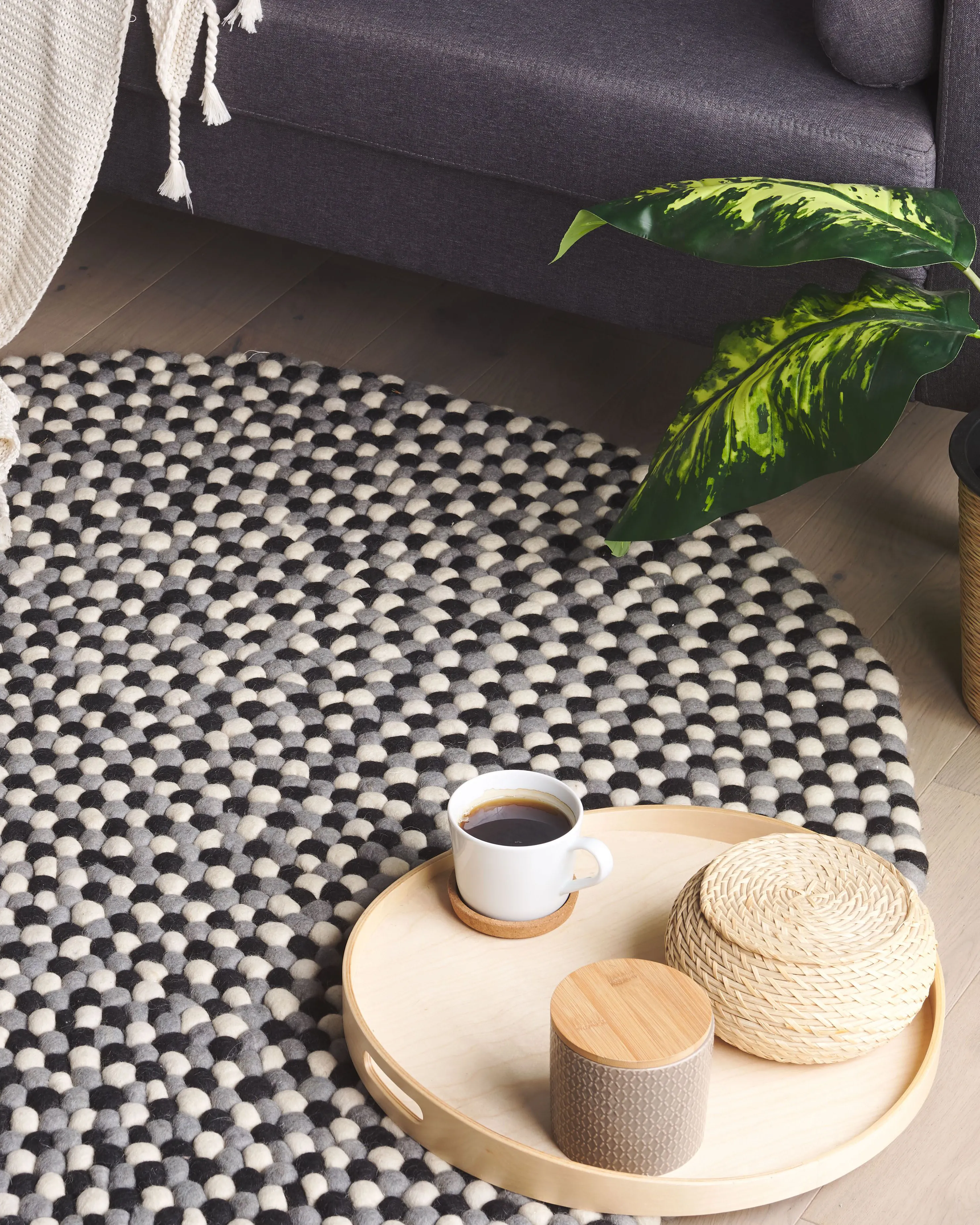 Rug PENEK Multicolour ? 140 cm Wool