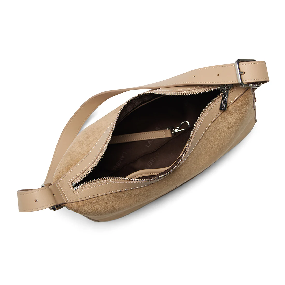 The Audrey – 2-in-1 Beige Vegan Suede Handbag