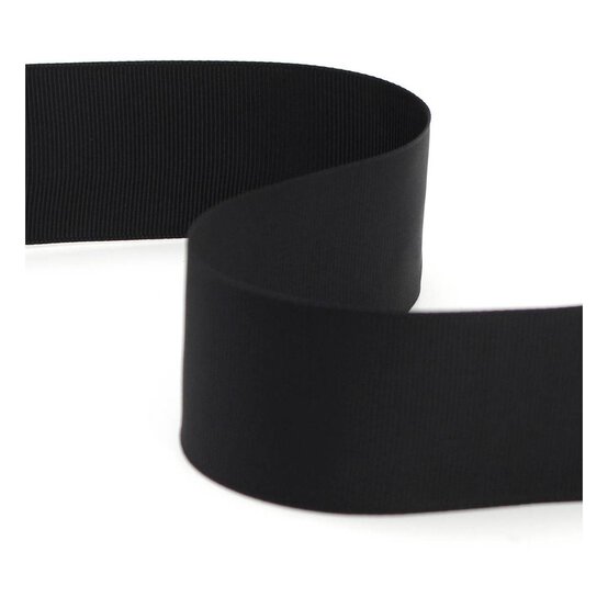 Black Grosgrain Ribbon 38mm x 5m