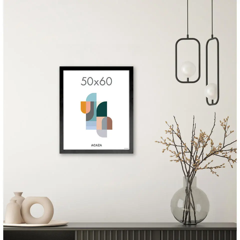 Fotokader - Fotolijst - Wissellijst - 50x60 cm - MDF - Zwart