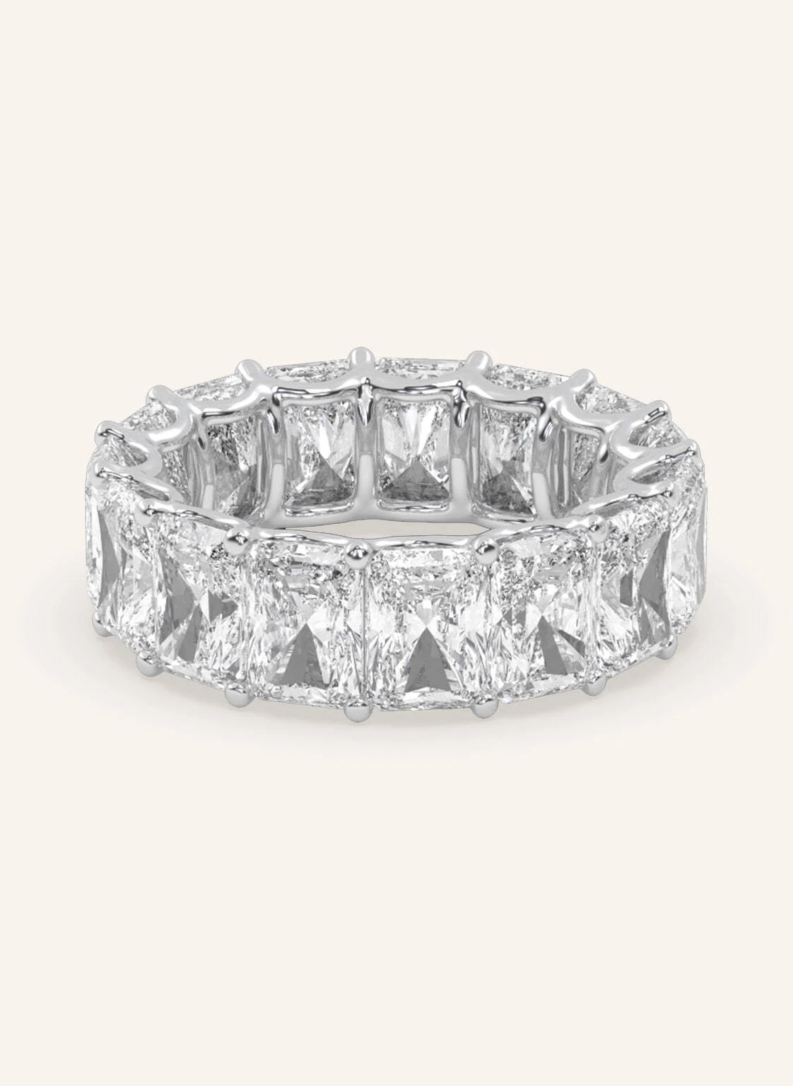 VEYNOU Ring CELESTE ETERNITY aus 18 Karat Weißgold und 12,50ct. Lab-Grown Diamanten