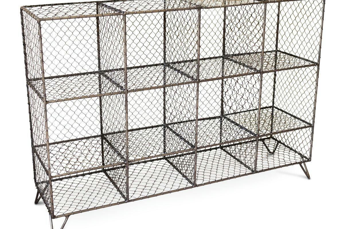 ONTARIO - Console industrielle en métal argenté