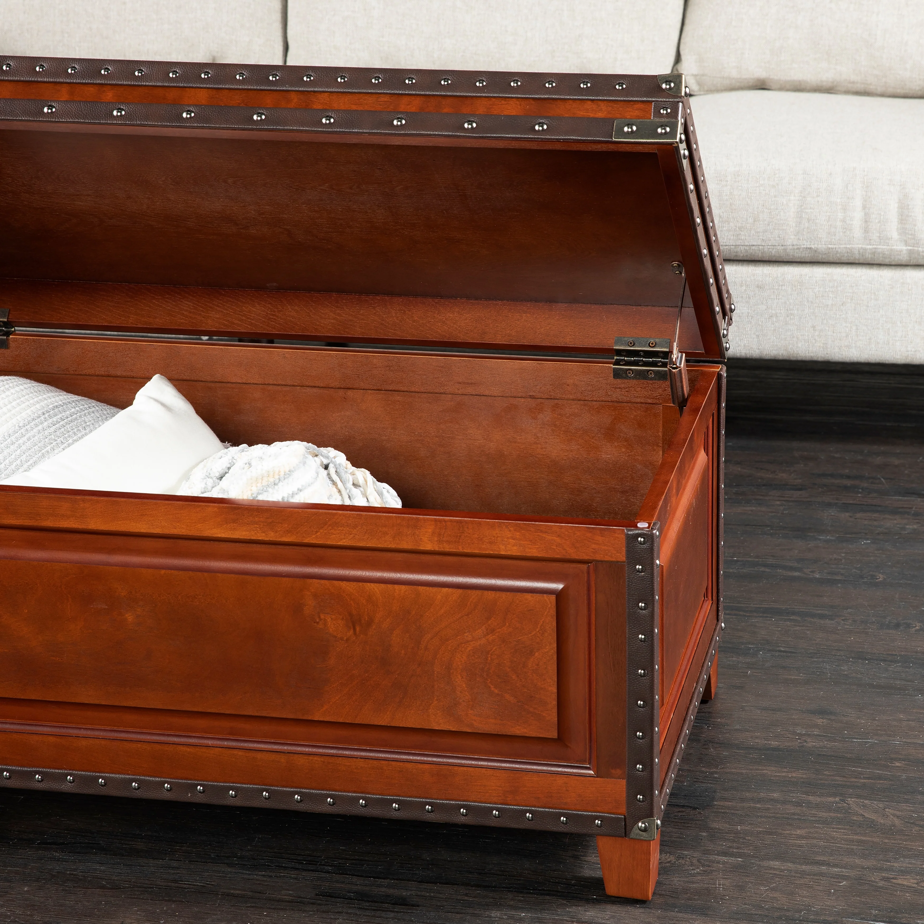 SEI Furniture Ailsa Wooden Trunk Coffee Table