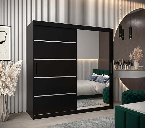 Armoire Verona 2 a portes coulissantes H. 200 x L. 200 x P. 62 2 portes