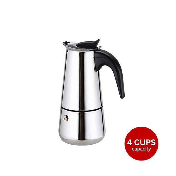 Cafetière Expresso en Acier Inoxydable 4 Tasses Eisenbach EB-400CM