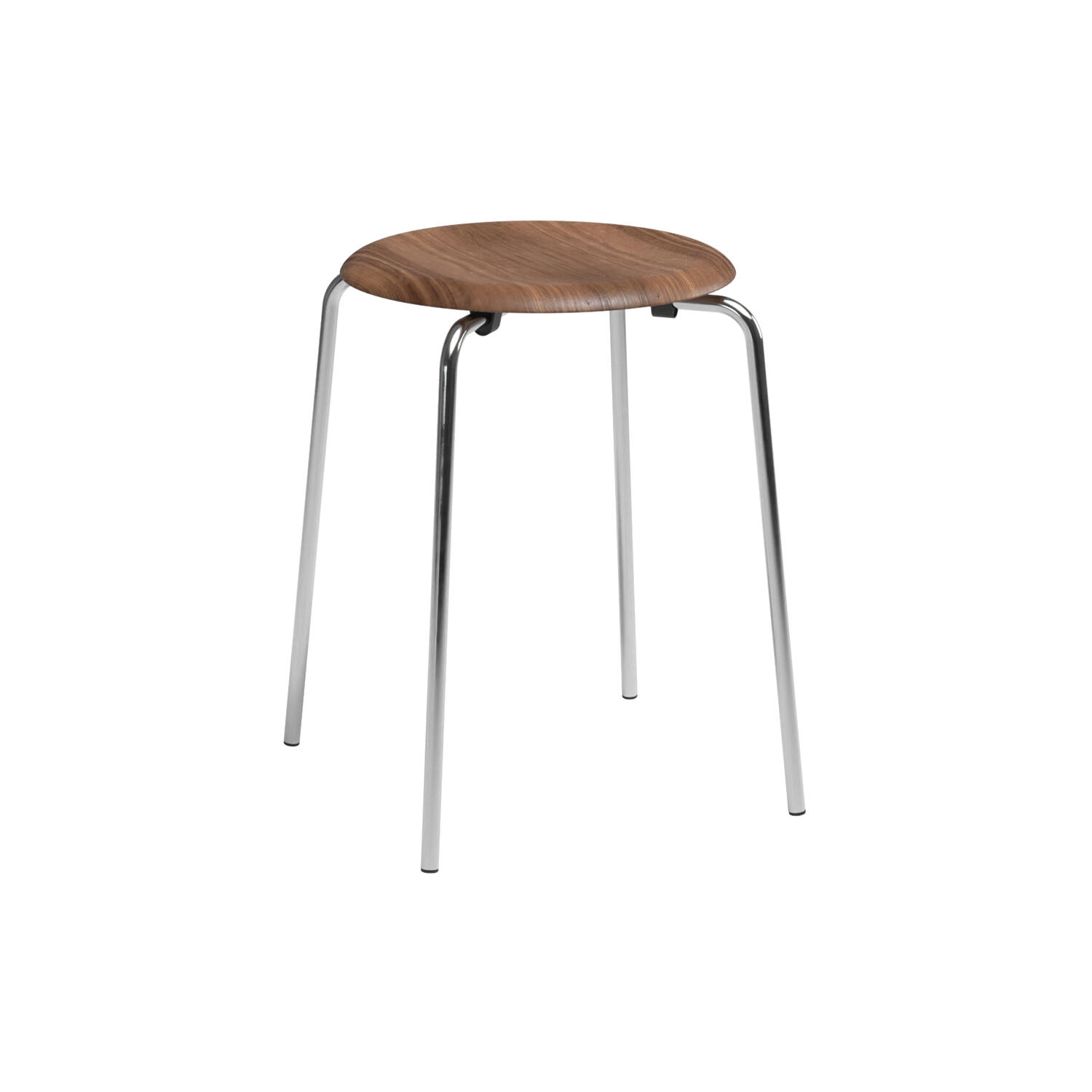 Dot&trade; taburet, lacquered walnut