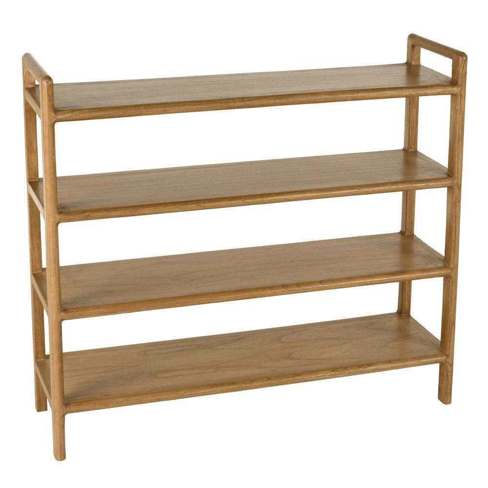 Etagère 4 niveaux en bois de mindi TIVARO