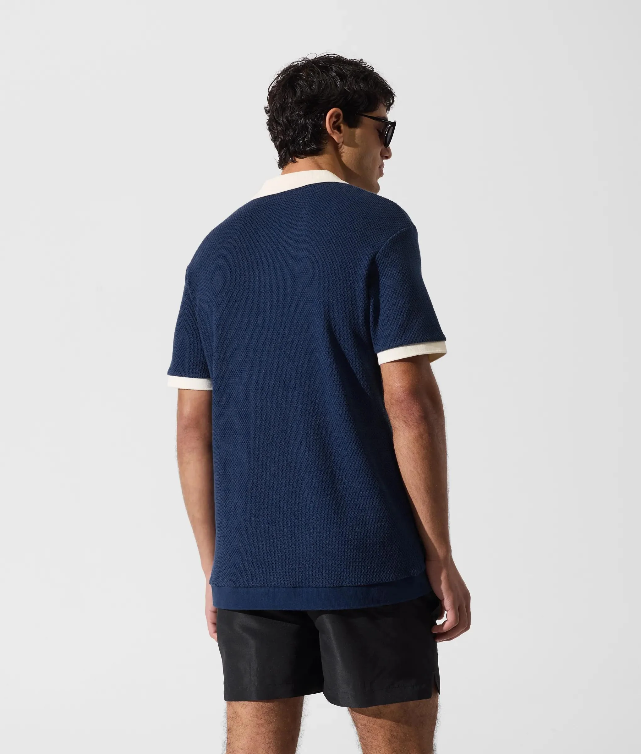 Polo en crochet avec Monogram métallique