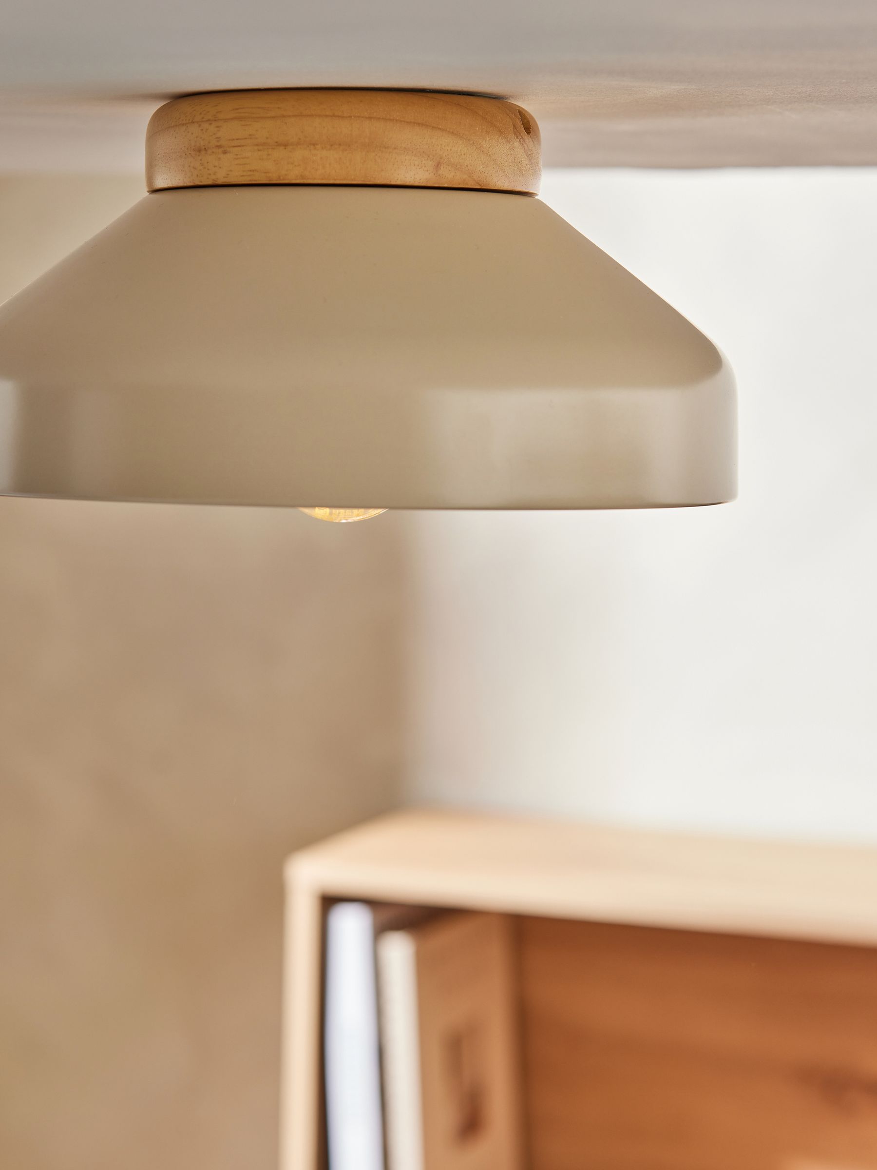 Cream Albert Flush Fitting Ceiling Light
