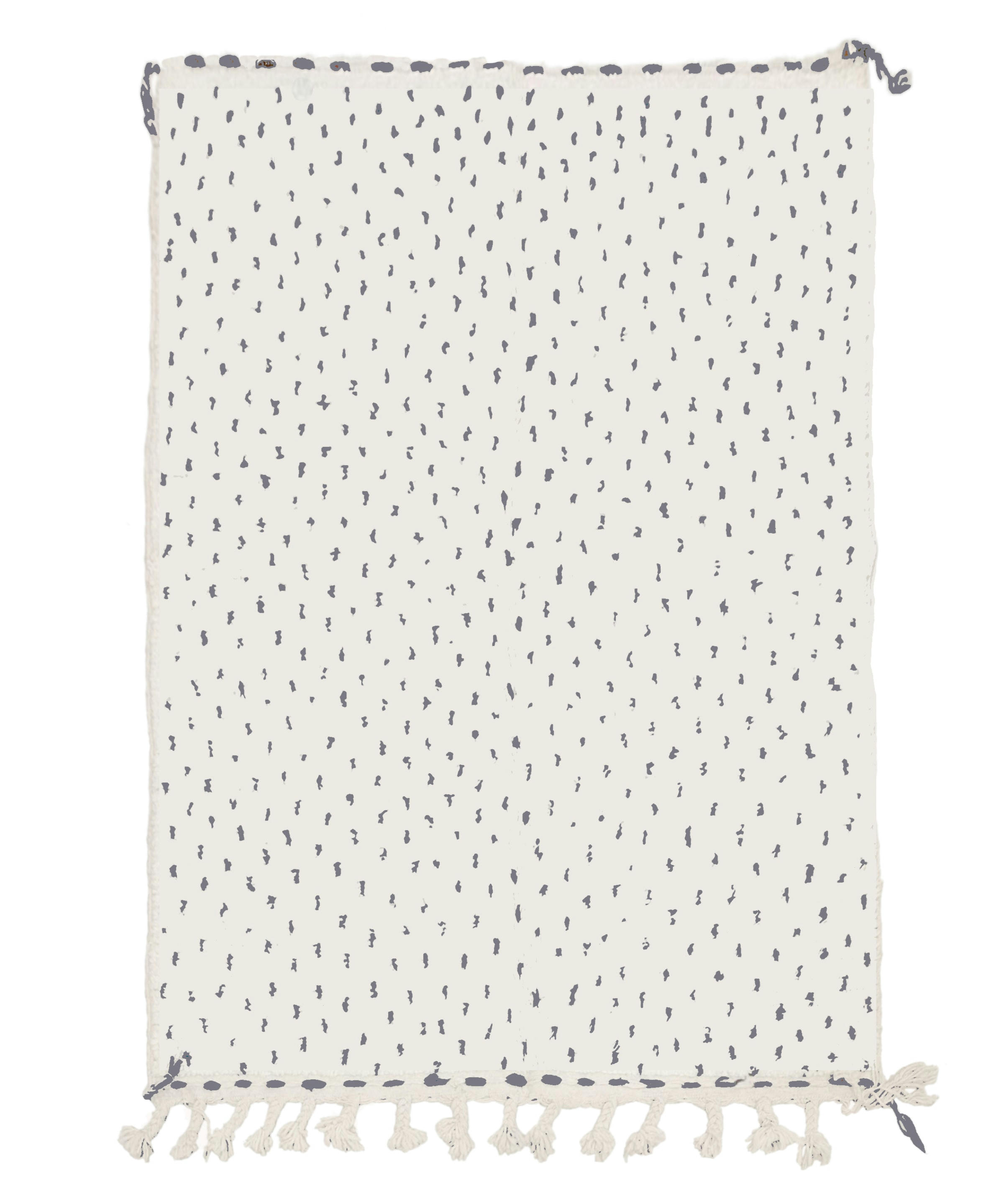 BERBERE - Tapis berbère original marocain laine noir blanc 150 x250