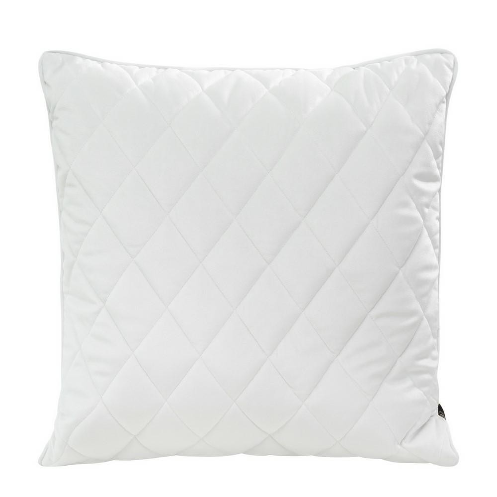 Poszewka 45x45 Velvet 27 G biała welurowa geometryczna