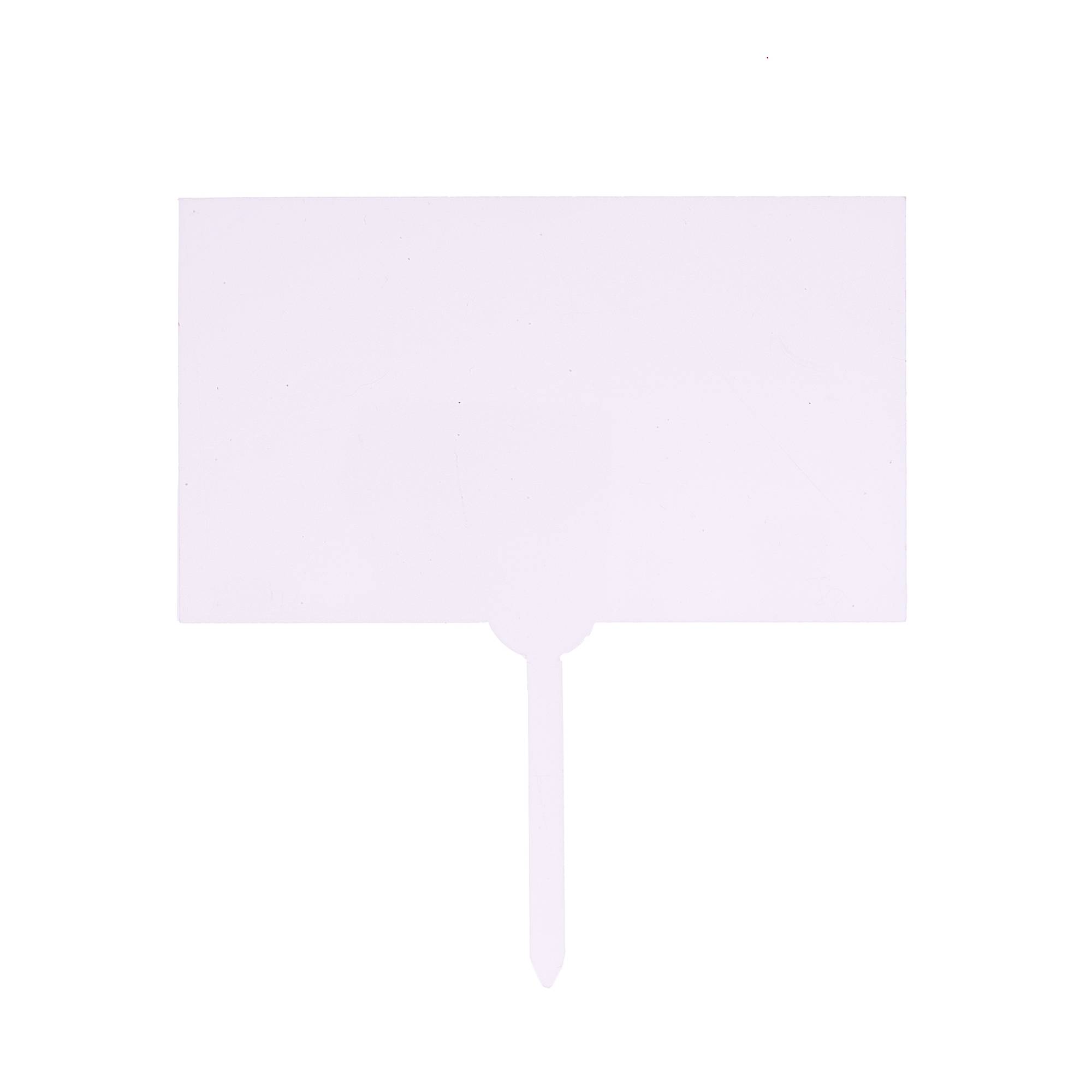 Clear Rectangle Acrylic Cake Topper 12cm x 19cm