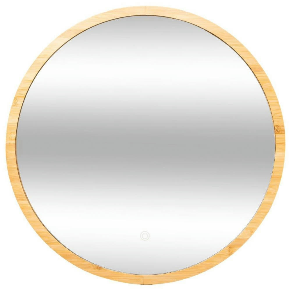 - Miroir rond mural LED bambou D57cm