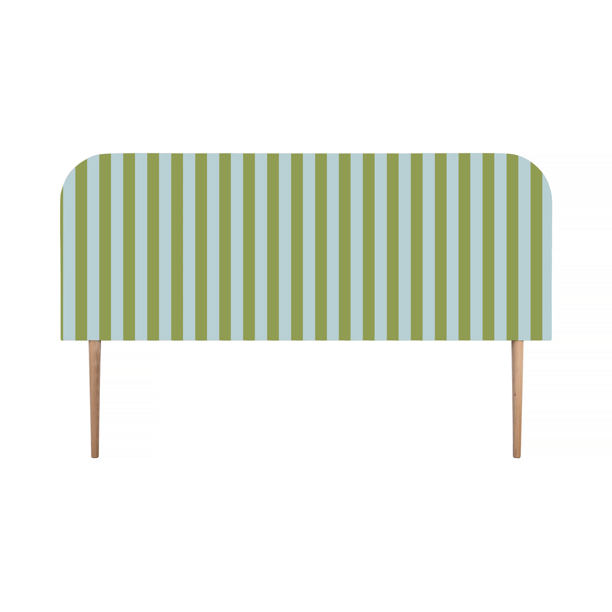 Gestoffeerd fluwelen hoofdbord met strepen 160x97cm