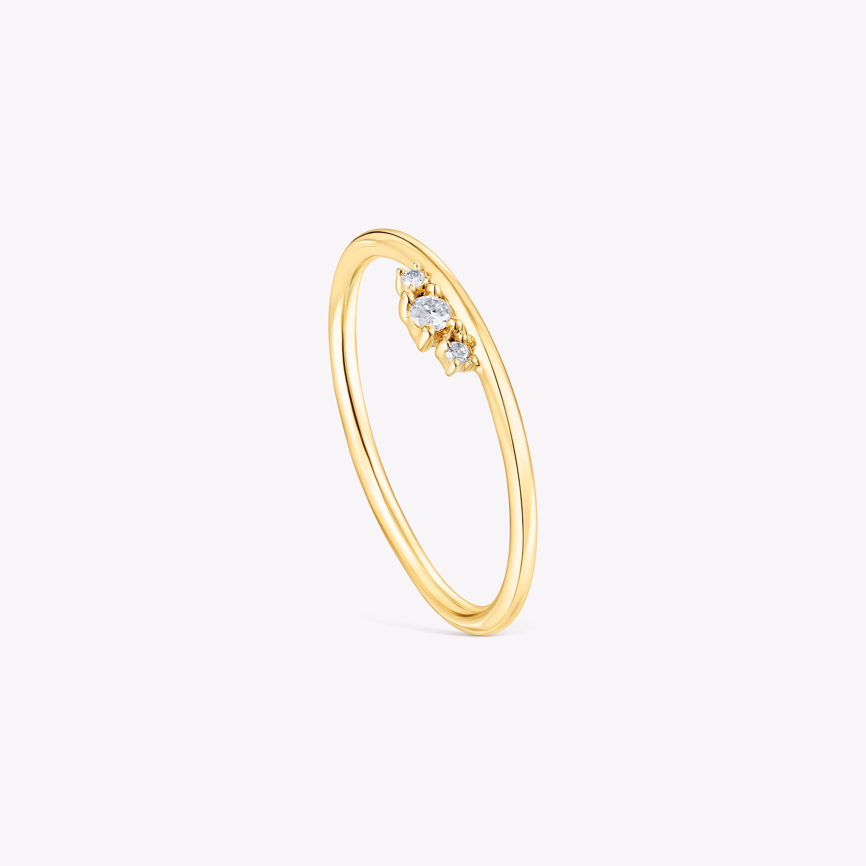 Anillo de oro y diamantes Les Classiques