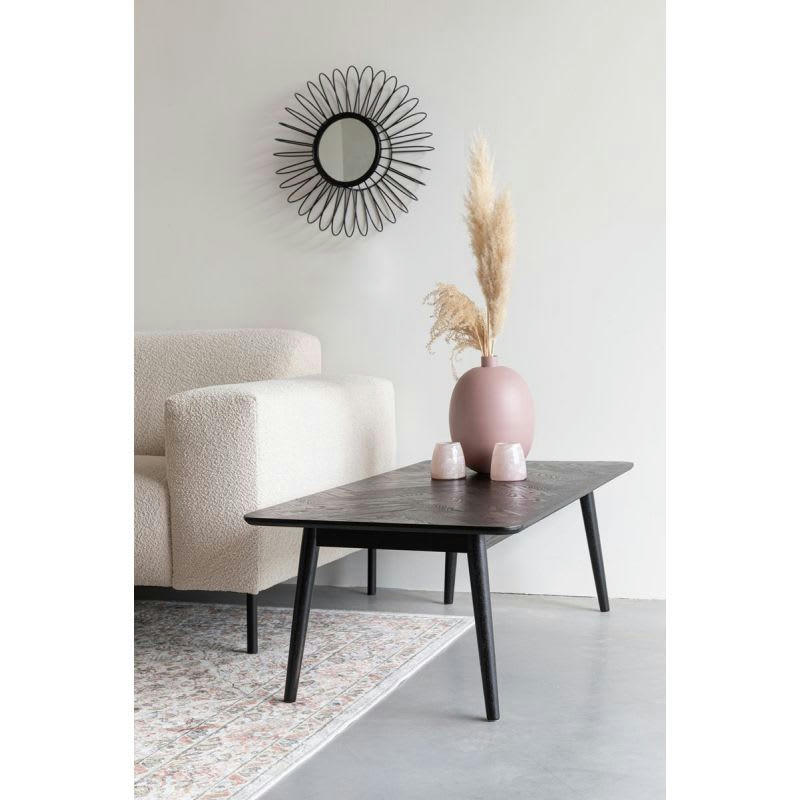 - Table basse design en bois noir