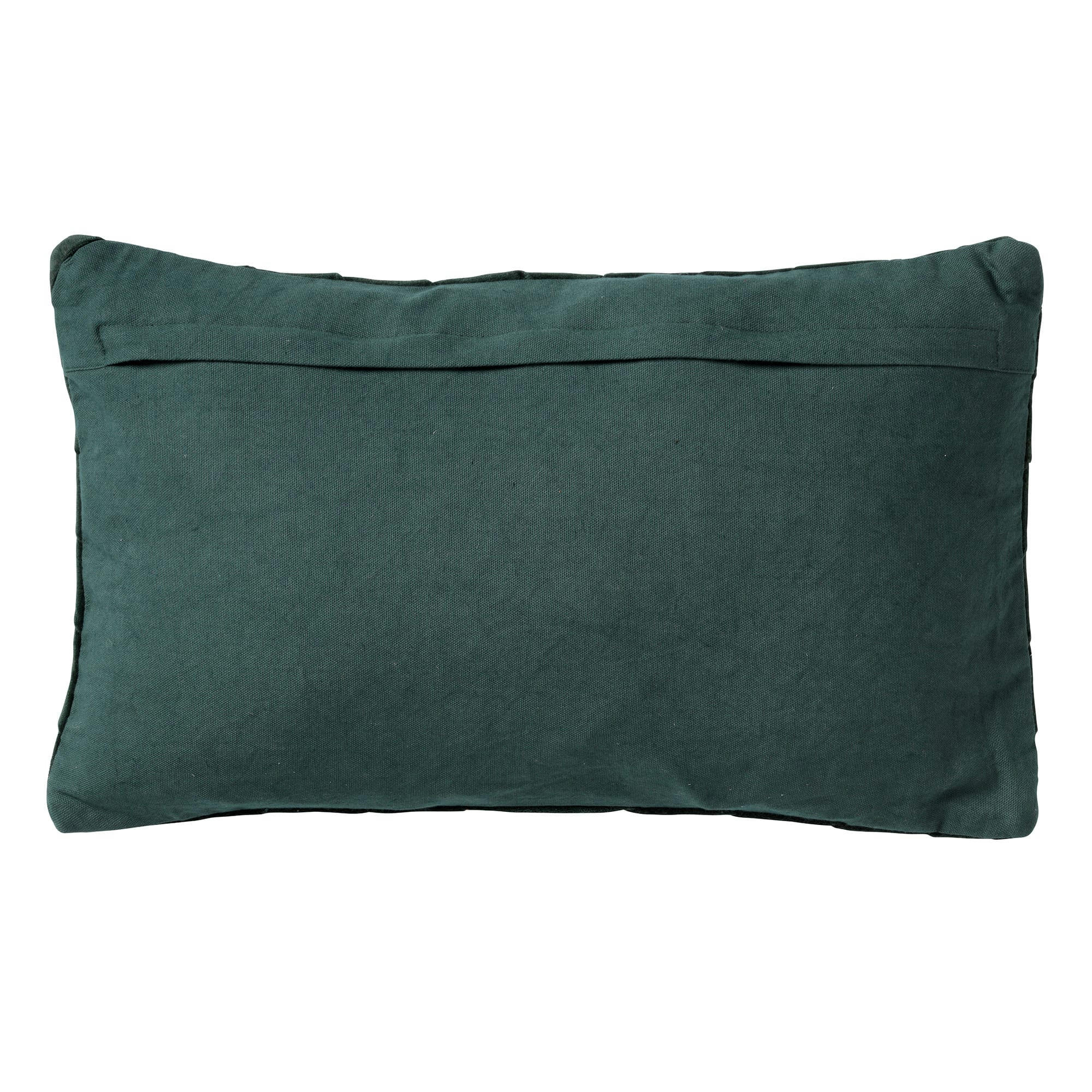 FEMM - Housse de coussin vert en velours-30x50 cm uni