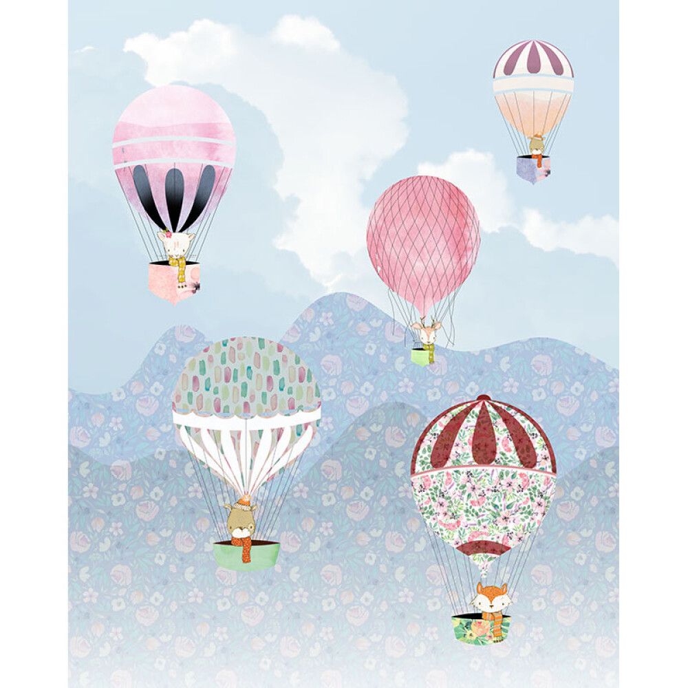 FOTOTAPET KOMAR GLADE LUFTBALLONGER 200X250 CM