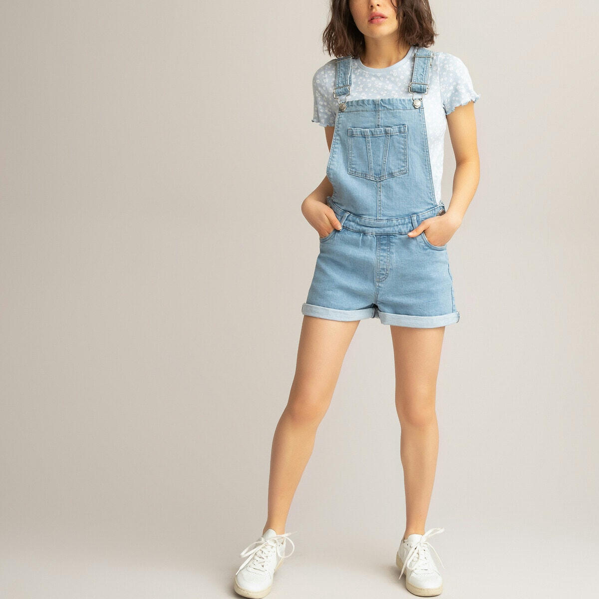 Salopette short en jean