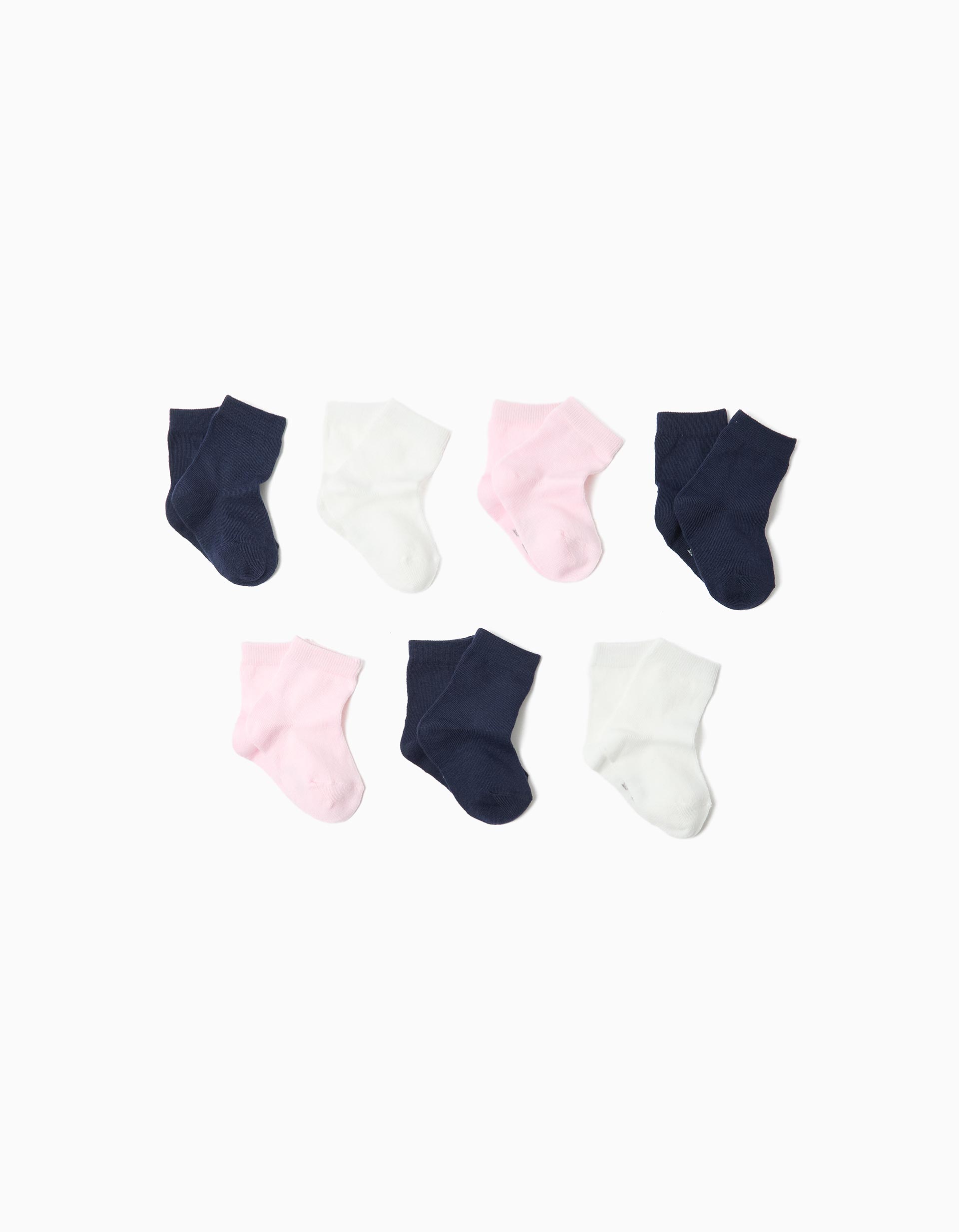 Pack 7 Pares de Meias, Menina, Multicor