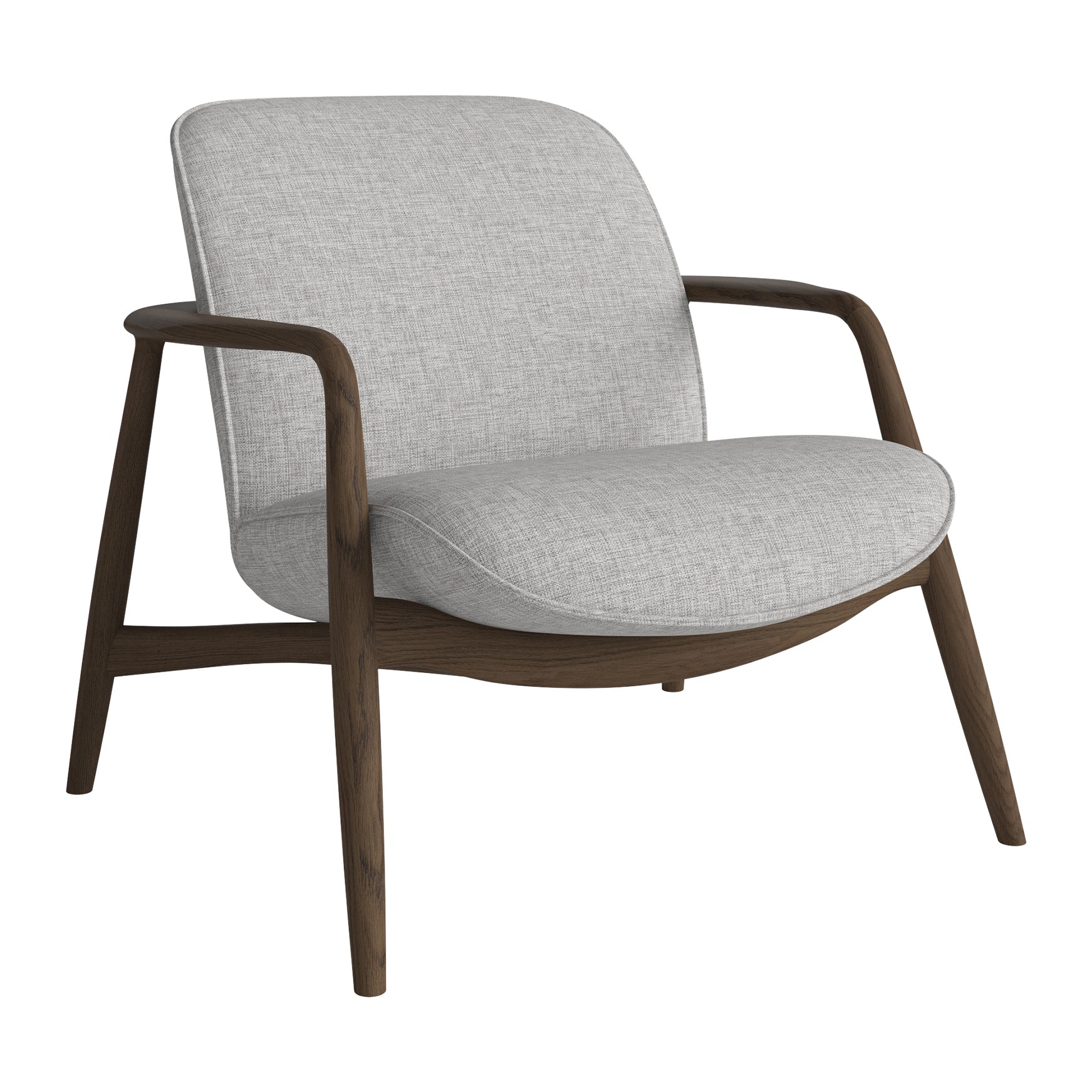 Bolia Bowie Fauteuil - Donker Eiken - Lichtgrijs