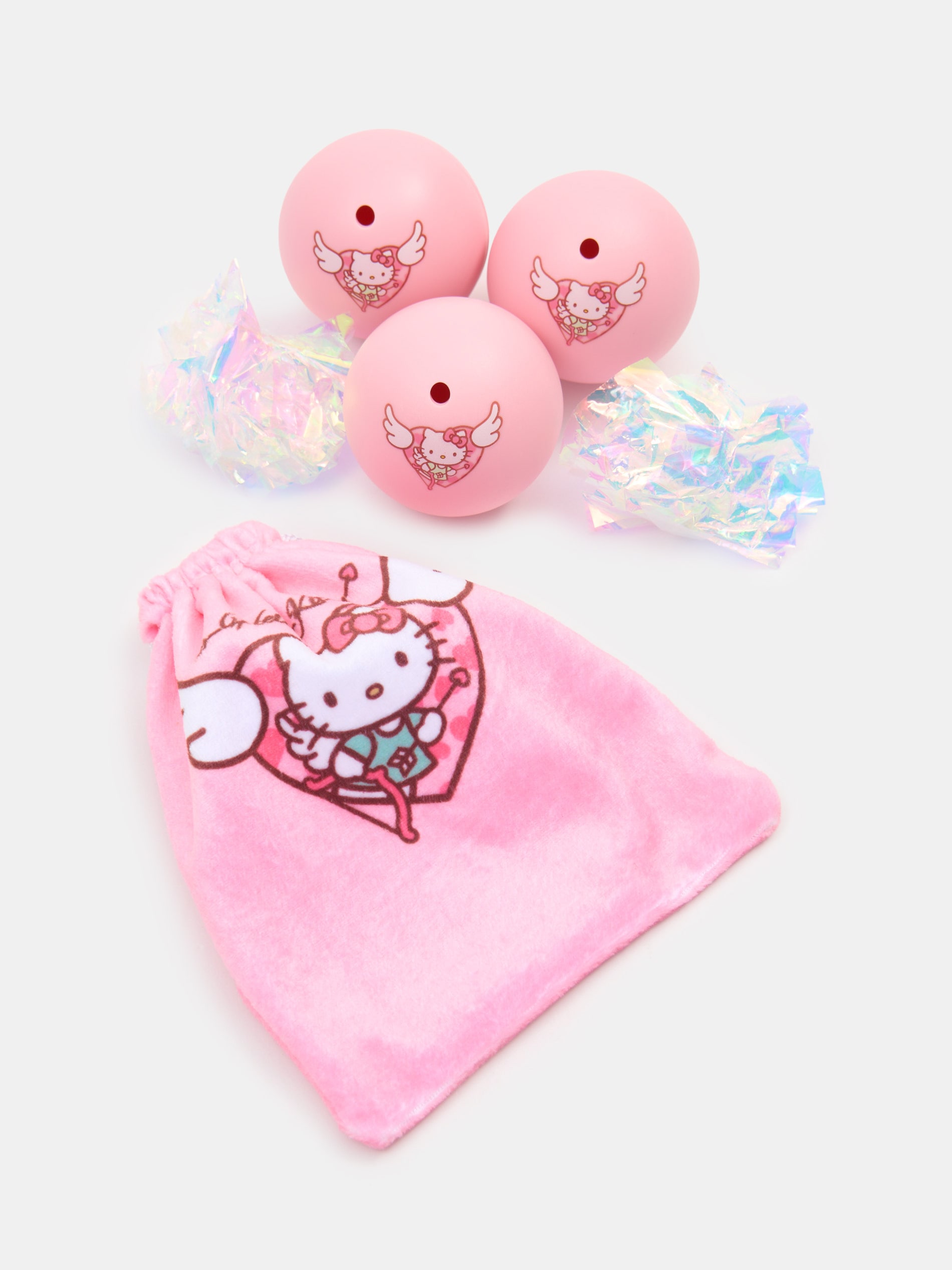 Zestaw worek i piłki dla kota Hello Kitty 5 pack