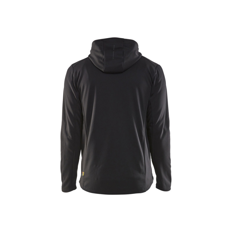 Sweat zippé à capuche noir S BLAKLADER