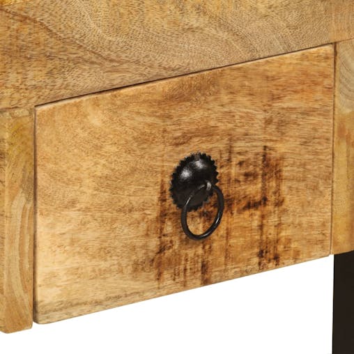 NNEVL Desk with 2 Drawers 110x50x77 cm Solid Mango Wood