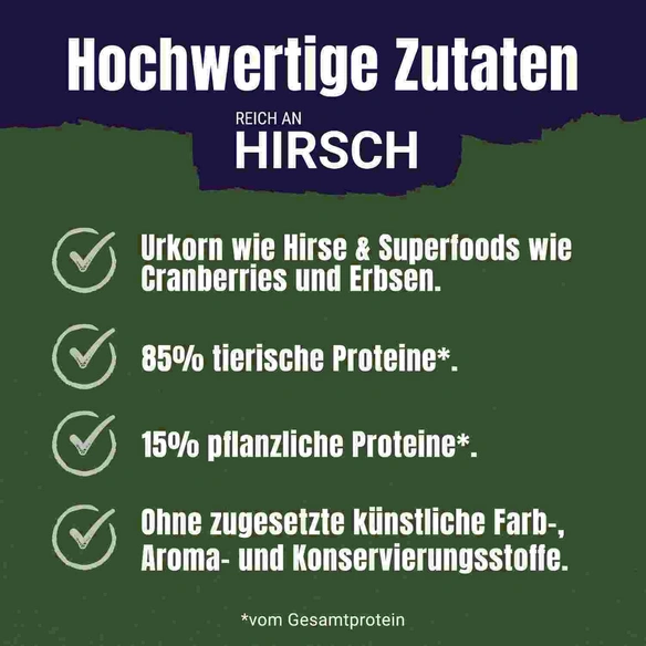 Hundesnack »Adventuros«, Hirsch, 90 g