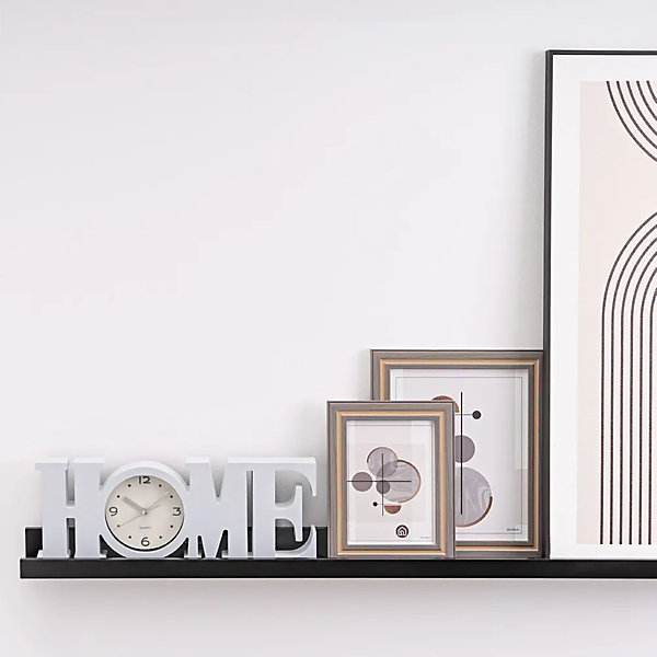 Etagère mural. étagère décorative à accrocher au mur coloris noir pour cuisine sdb-Longueur 60 x Largeur 6.5 x Hauteur 5 cm