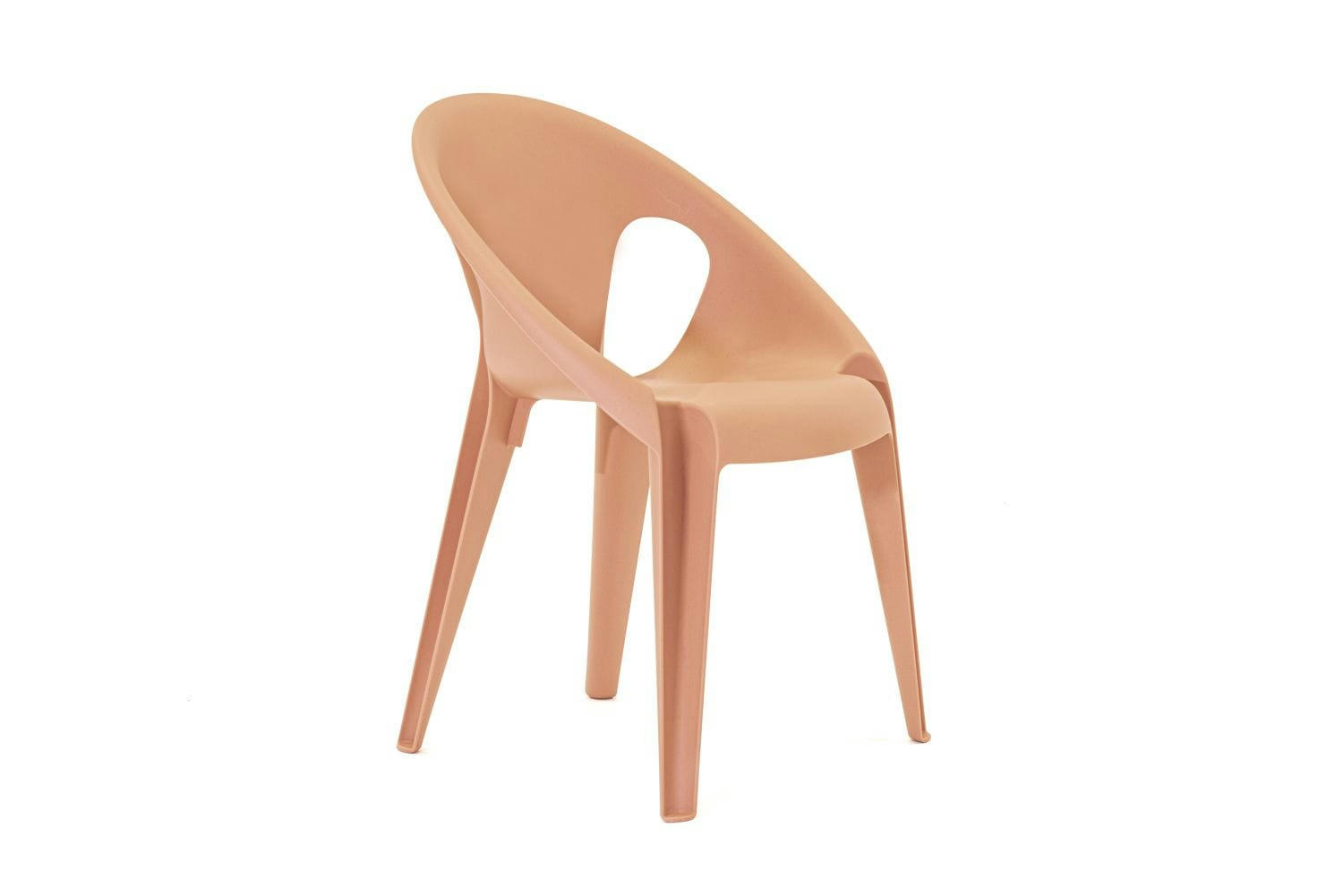 - Chaise empilable Bell Plastique orange 55x78x53 cm