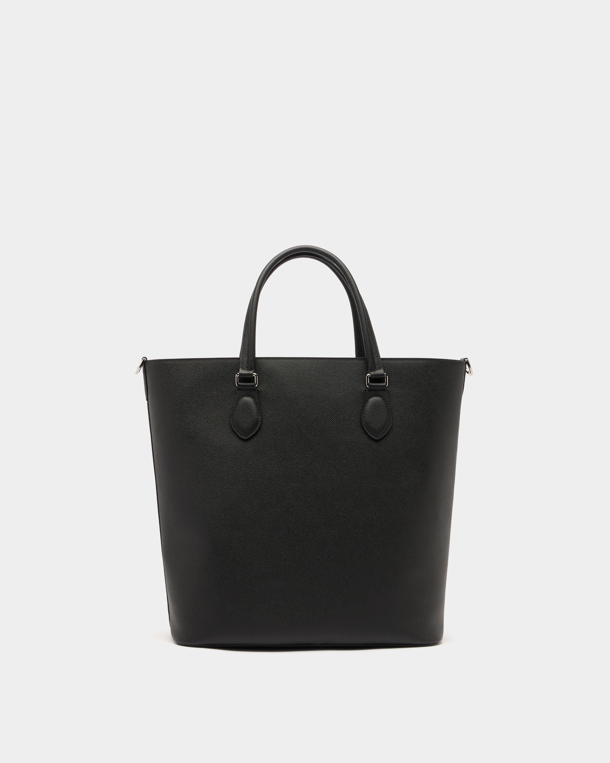 Beckett Tragetasche aus Leder in Schwarz