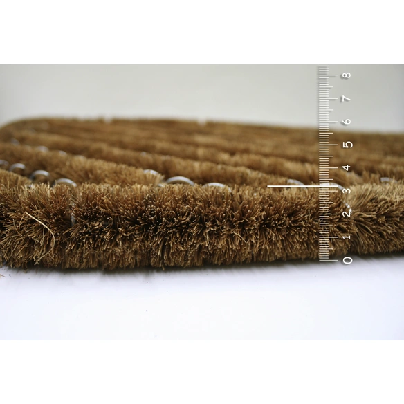 Fußmatte »Coco Brush«, halbrund, Höhe: 3,2 cm, Kokos