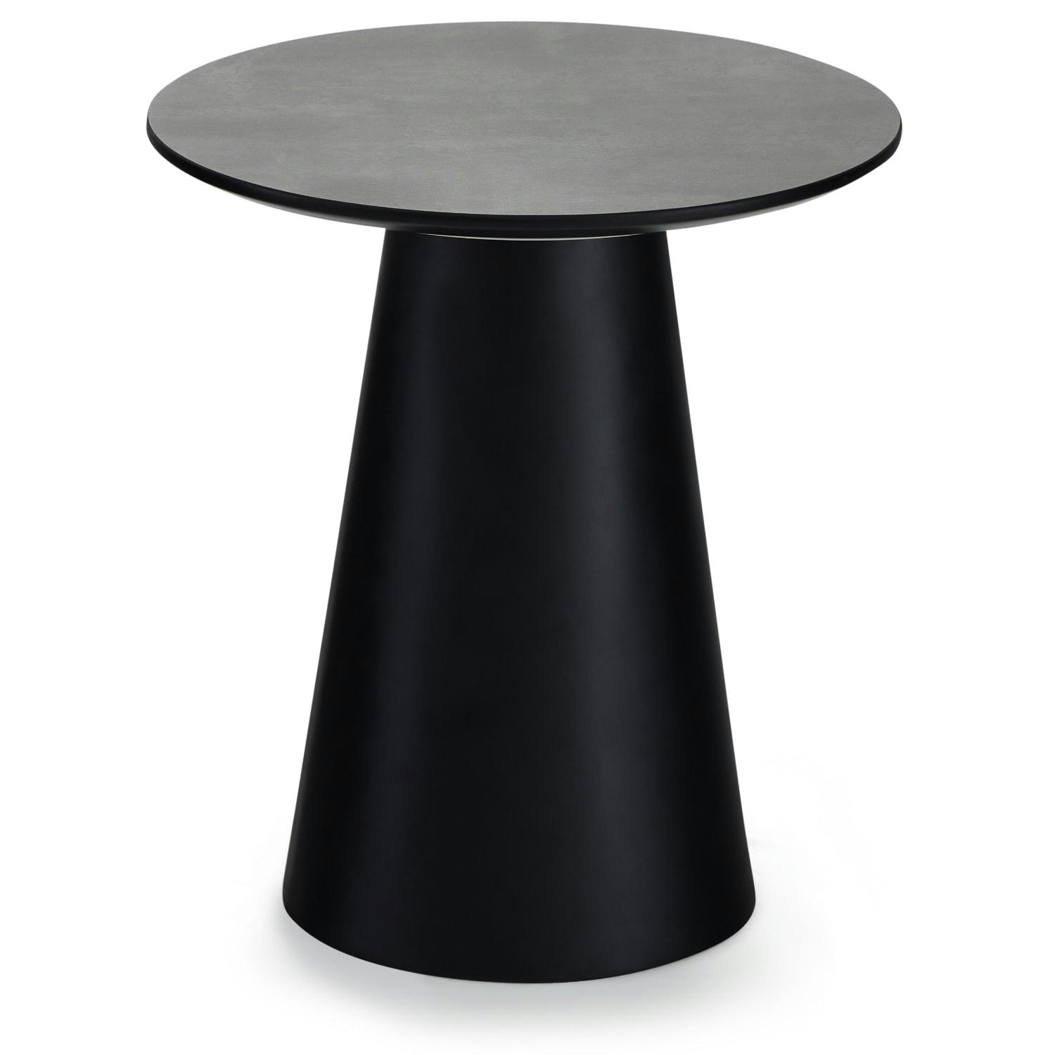 TANGO - Table basse ronde style scandinave gris