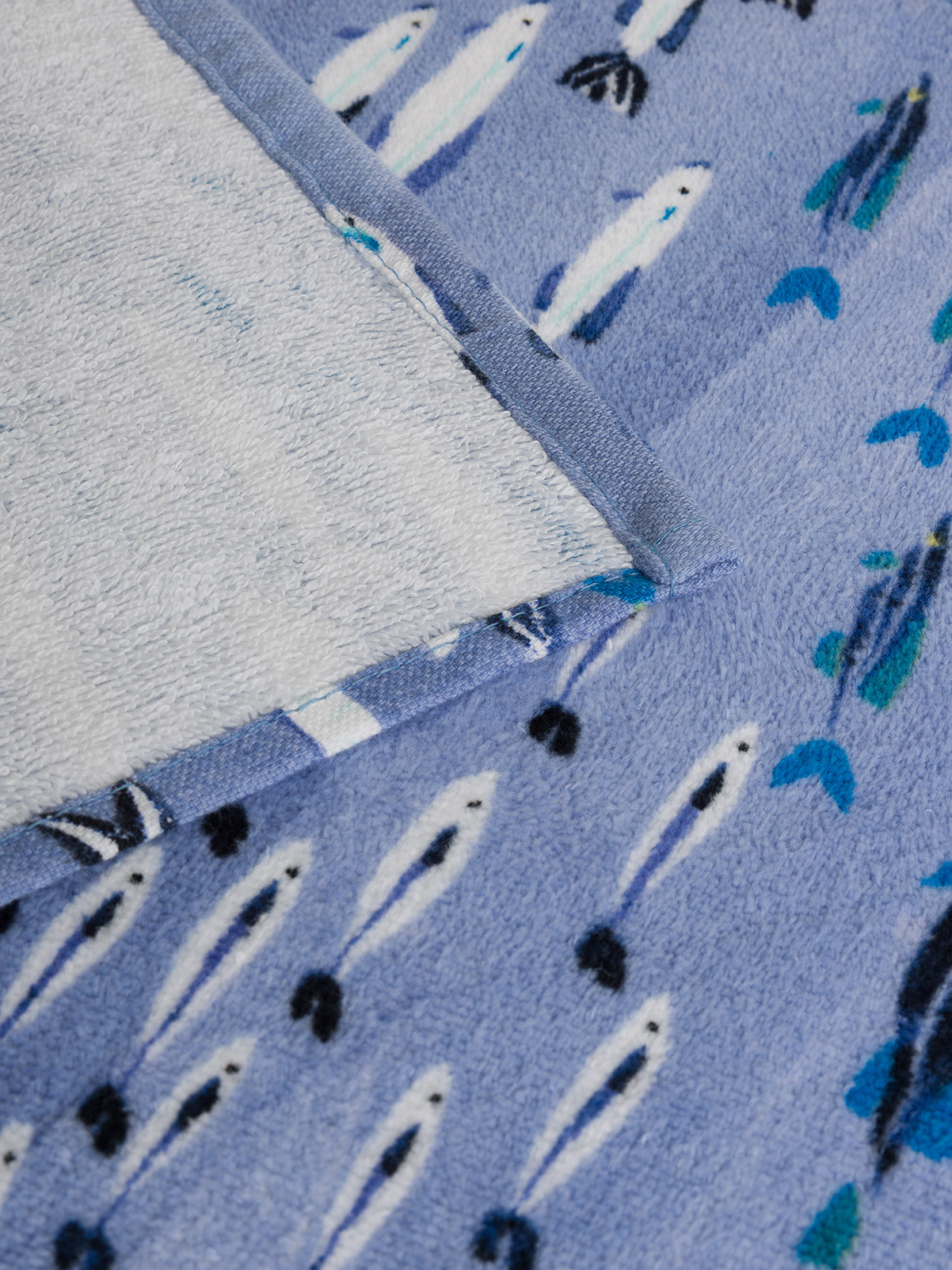 Telo mare in cotone stampa pesci