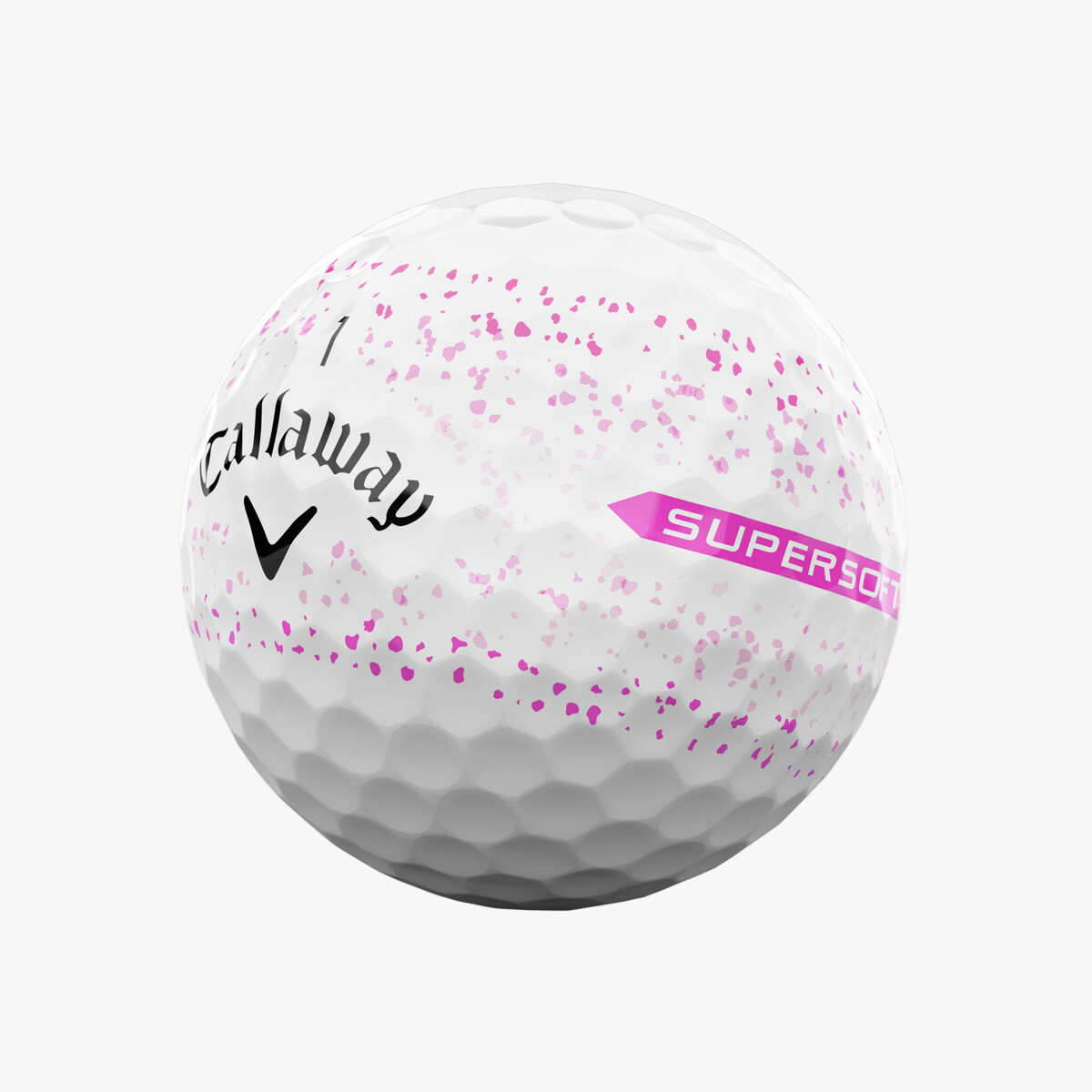 Supersoft Splatter 360 Pink Golf Balls