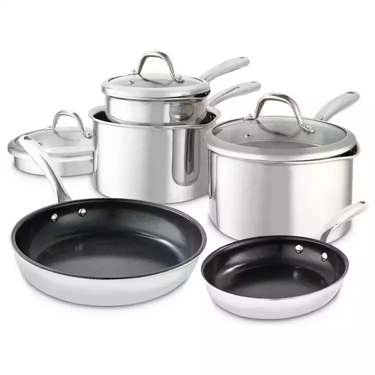 good FOOD Tri Ply 5 piece Pan Set