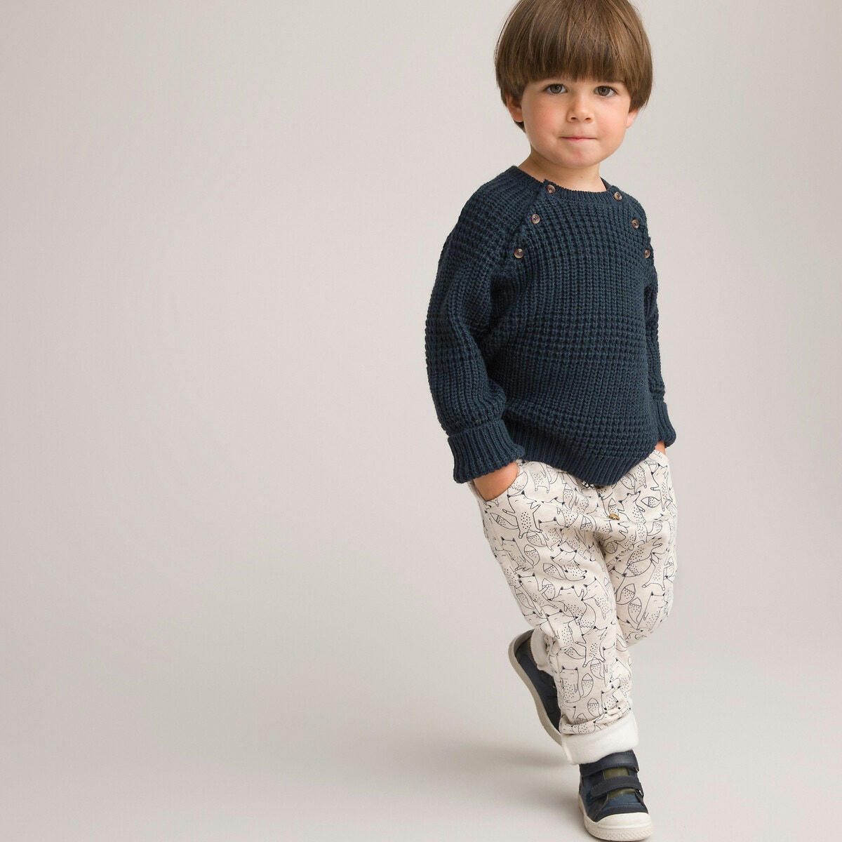 Pull col rond en grosse maille