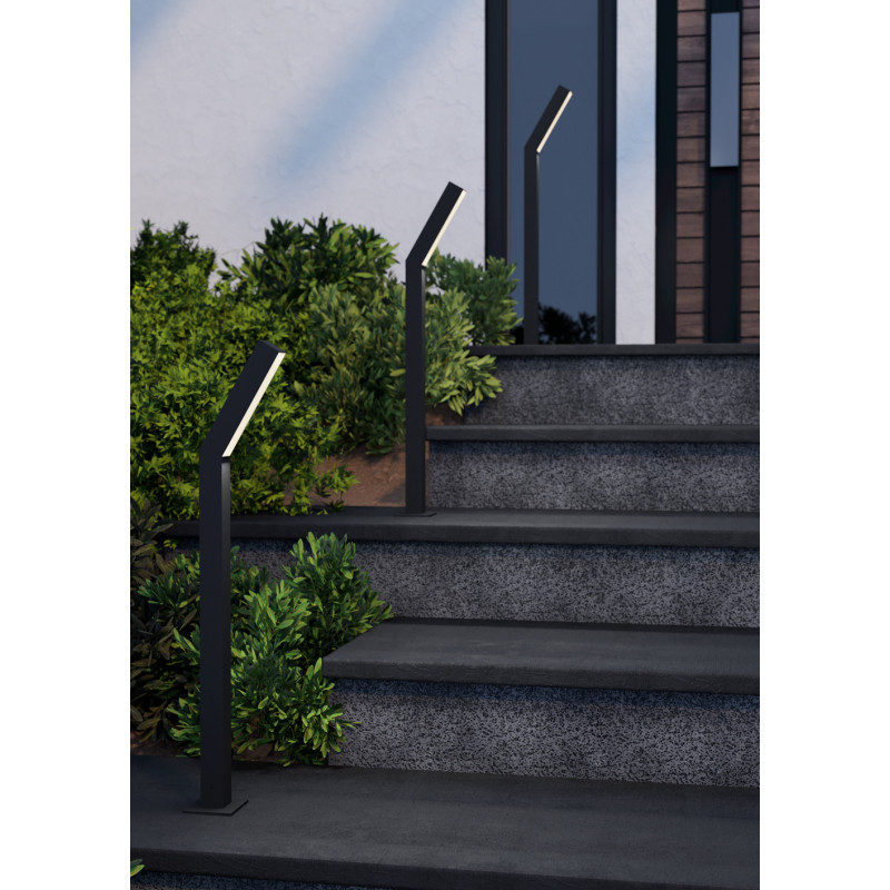 Borne extérieure LED Ugento noire 79 cm 9 W EGLO